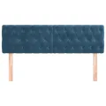 Têtes de lit 2 pcs Bleu foncé 80x7x78/88 cm Velours