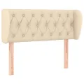 Tête de lit avec oreilles Crème 103x23x78/88 cm Tissu