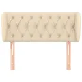 Tête de lit avec oreilles Crème 103x23x78/88 cm Tissu