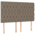 Têtes de lit 4 pcs Taupe 72x7x78/88 cm Tissu