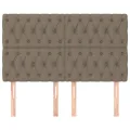 Têtes de lit 4 pcs Taupe 72x7x78/88 cm Tissu