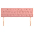 Têtes de lit 2 pcs Rose 72x7x78/88 cm Velours
