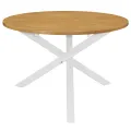 Mobilier de salle à manger 5 pcs MDF Blanc