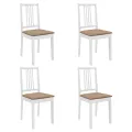 Mobilier de salle à manger 5 pcs MDF Blanc