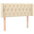 Tête de lit à LED Crème 103x16x78/88 cm Tissu