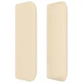 Tête de lit avec oreilles Crème 203x16x78/88 cm Tissu