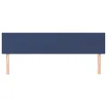 Têtes de lit 2 pcs Bleu 80x5x78/88 cm Tissu