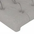 Tête de lit à LED Gris clair 103x16x78/88 cm Tissu