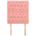 Têtes de lit 2 pcs Rose 80x7x78/88 cm Velours