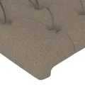 Tête de lit à LED Taupe 103x16x118/128 cm Tissu