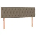 Têtes de lit 2 pcs Taupe 80x7x78/88 cm Tissu