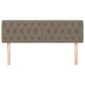 Têtes de lit 2 pcs Taupe 80x7x78/88 cm Tissu