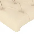 Tête de lit à LED Crème 163x16x78/88 cm Tissu