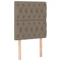 Tête de lit à LED Taupe 80x7x118/128 cm Tissu