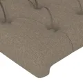 Tête de lit à LED Taupe 80x7x118/128 cm Tissu
