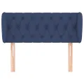 Tête de lit avec oreilles Bleu 103x23x78/88 cm Tissu