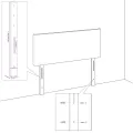 Têtes de lit 2 pcs Vert foncé 72x7x78/88 cm Velours