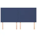 Têtes de lit 4 pcs Bleu 80x5x78/88 cm Tissu