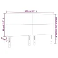 Têtes de lit 4 pcs Bleu 80x5x78/88 cm Tissu