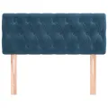 Tête de lit Bleu foncé 90x7x78/88 cm Velours
