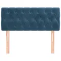 Tête de lit Bleu foncé 100x7x78/88 cm Velours