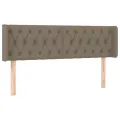 Tête de lit à LED Taupe 163x16x78/88 cm Tissu
