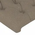 Tête de lit à LED Taupe 93x16x118/128 cm Tissu