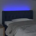Tête de lit à LED Bleu 103x16x78/88 cm Tissu