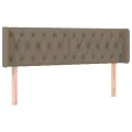 Tête de lit avec oreilles Taupe 163x16x78/88 cm Tissu