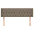 Tête de lit avec oreilles Taupe 163x16x78/88 cm Tissu
