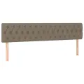 Têtes de lit 2 pcs Taupe 100x7x78/88 cm Tissu