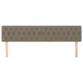 Têtes de lit 2 pcs Taupe 100x7x78/88 cm Tissu