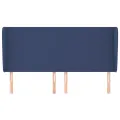 Tête de lit avec oreilles Bleu 163x23x118/128 cm Tissu
