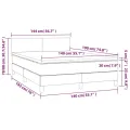 cadre de lit avec matelas Blanc 140x190cm Similicuir