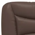 Cadre de lit avec lumières LED marron 90x200 cm similicuir