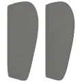 Tête de lit avec oreilles Gris foncé 103x23x78/88 cm Tissu