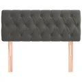 Tête de lit Gris foncé 100x7x78/88 cm Velours