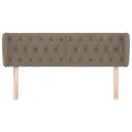 Tête de lit avec oreilles Taupe 163x23x78/88 cm Tissu