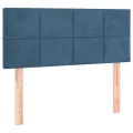 cadre de lit avec matelas LED Bleu foncé 120x200 cm