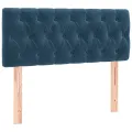 Tête de lit à LED Bleu foncé 90x7x78/88 cm Velours