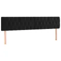 cadre de lit avec matelas Noir 180x200 cm Velours