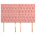 Têtes de lit 4 pcs Rose 80x7x78/88 cm Velours