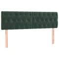 cadre de lit avec matelas LED Vert foncé 140x200 cm