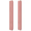 Tête de lit avec oreilles Rose 83x16x118/128 cm Velours