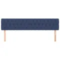 Têtes de lit 2 pcs Bleu 100x7x78/88 cm Tissu