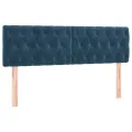 cadre de lit avec matelas LED Bleu foncé 140x190 cm