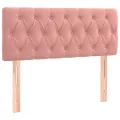 Tête de lit à LED Rose 90x7x78/88 cm Velours