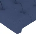 Tête de lit à LED Bleu 103x16x118/128 cm Tissu