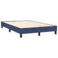 cadre de lit avec matelas LED Bleu 120x200 cm Tissu