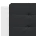 Coussin de tête de lit noir et blanc 200 cm similicuir